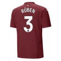 Maglie da calcio Manchester City Ruben Dias #3 Terza Maglia 2024-25 Manica Corta